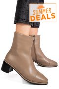 BOTINE KHAKI PIELE NATURALA SS77N5016