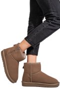 GHETE DAMA IMBLANITE PIELE NATURALA INTOARSA TAUPE 1S77202