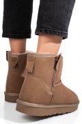 GHETE DAMA IMBLANITE PIELE NATURALA INTOARSA TAUPE 1S77202