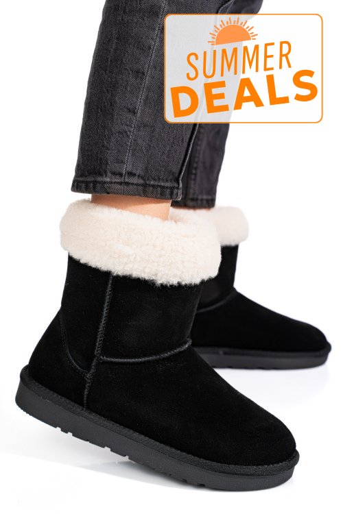 Cizme negre piele naturala 1s77221