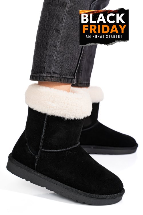 Cizme negre piele naturala 1s77221