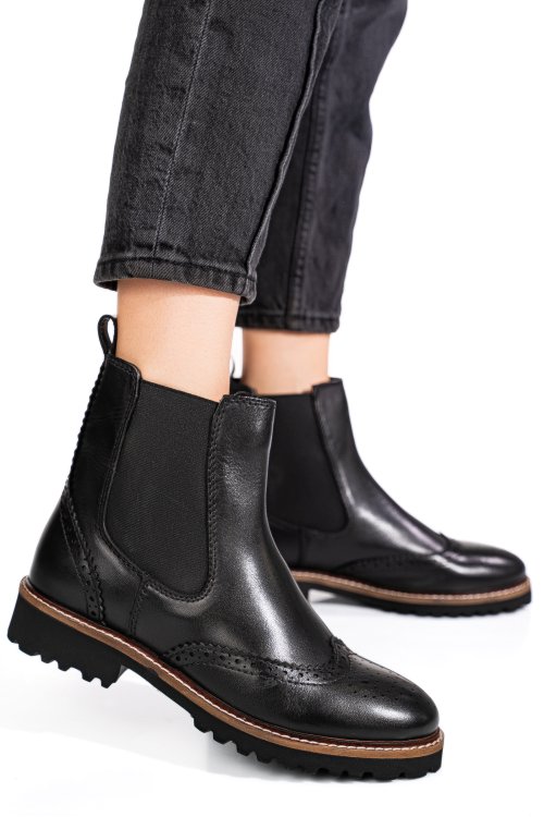 Ghete negre piele naturala 1s773024