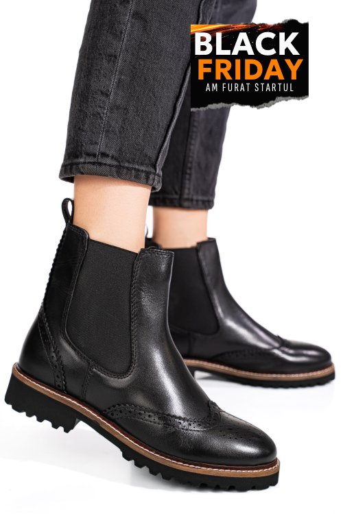 Ghete negre piele naturala 1s773024