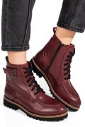 GHETE MARO INCHIS PIELE NATURALA 1S773025