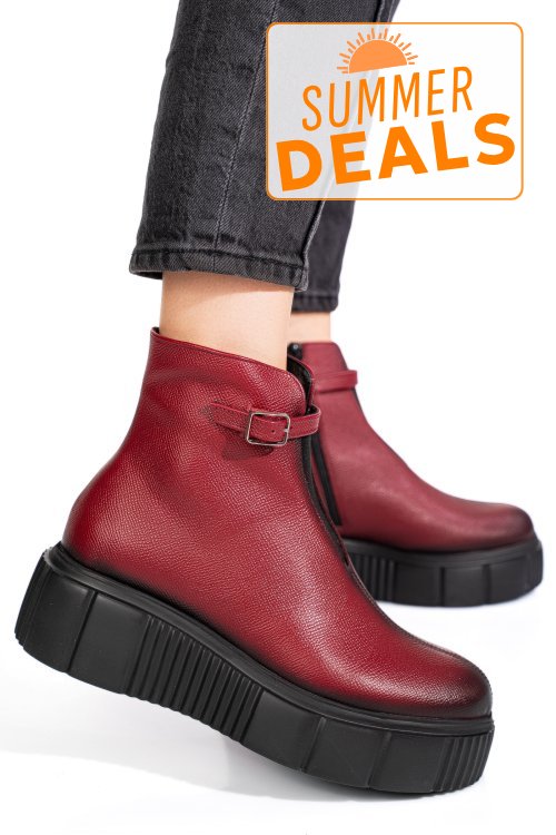 Ghete visinii piele naturala 4s77301