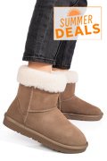 CIZME TAUPE PIELE NATURALA 1S77221