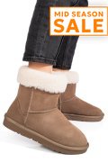 CIZME TAUPE PIELE NATURALA 1S77221