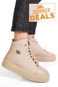 GHETE BEJ PIELE NATURALA 6S7766
