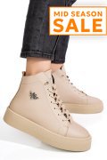 GHETE BEJ PIELE NATURALA 6S7766