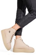 GHETE BEJ PIELE NATURALA 6S7766