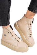 GHETE BEJ PIELE NATURALA 6S7766