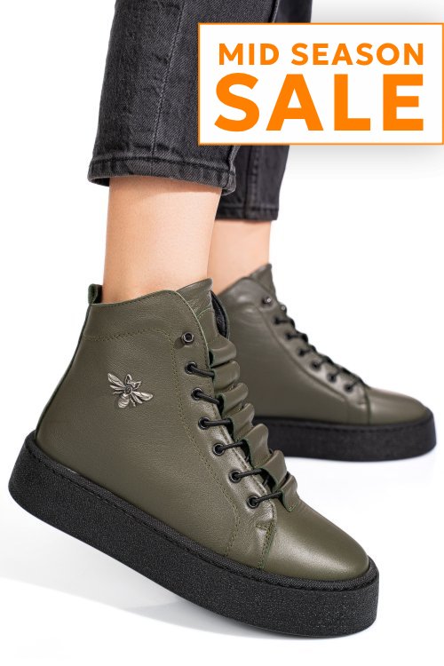 Ghete khaki piele naturala 6s7766