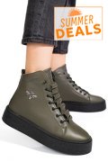 GHETE KHAKI PIELE NATURALA 6S7766