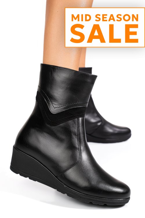 Ghete negre piele naturala 7s7735