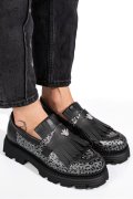 MOCASINI DAMA PIELE NATURALA BLACK GREY 3S7795