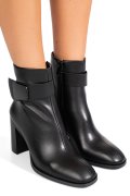 BOTINE NEGRE PIELE NATURALA SS77N5012