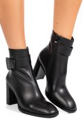 BOTINE NEGRE PIELE NATURALA SS77N5012