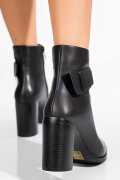 BOTINE NEGRE PIELE NATURALA SS77N5012