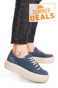 PANTOFI SPORT DAMA PIELE NATURALA INTOARSA ALBASTRI 3S77001
