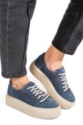 PANTOFI SPORT DAMA PIELE NATURALA INTOARSA ALBASTRI 3S77001