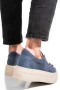 PANTOFI SPORT DAMA PIELE NATURALA INTOARSA ALBASTRI 3S77001