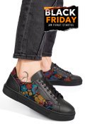 PANTOFI SPORT NEGRI PIELE NATURALA 7S7768