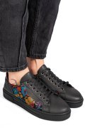 PANTOFI SPORT NEGRI PIELE NATURALA 7S7768