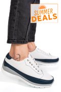 PANTOFI SPORT ALB BLEUMARIN PIELE NATURALA FSP0011801