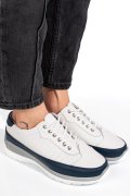 PANTOFI SPORT ALB BLEUMARIN PIELE NATURALA FSP0011801