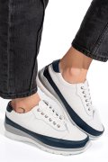 PANTOFI SPORT ALB BLEUMARIN PIELE NATURALA FSP0011801