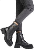 GHETE NEGRE PIELE NATURALA 9S7771