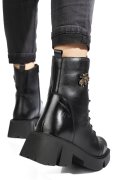 GHETE NEGRE PIELE NATURALA 9S7771