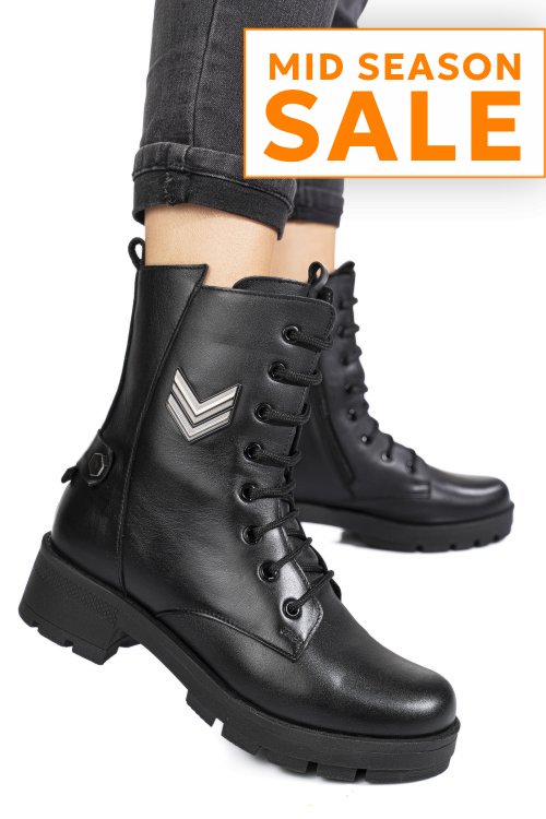 Ghete negre piele naturala 9s7754