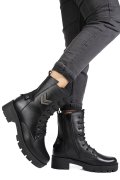 GHETE NEGRE PIELE NATURALA 9S7754