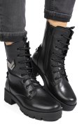 GHETE NEGRE PIELE NATURALA 9S7754