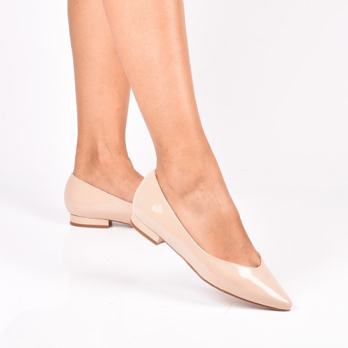 Balerini nude piele naturala lacuita 1s77180102