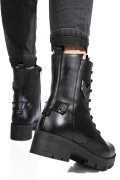 GHETE NEGRE PIELE NATURALA 9S7754