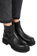 GHETE NEGRE PIELE NATURALA WH404H27