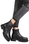 GHETE NEGRE PIELE NATURALA WH404H27