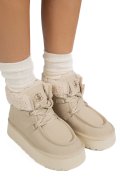 GHETE BEJ PIELE NATURALA INTOARSA US77KB002