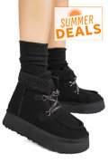 GHETE NEGRE PIELE NATURALA INTOARSA US77KB004