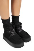 GHETE NEGRE PIELE NATURALA INTOARSA US77KB004