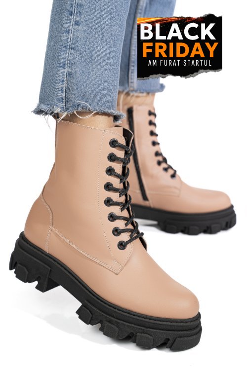 Ghete dama piele naturala roz 1s7731