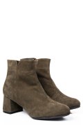 BOTINE DAMA PIELE NATURALA INTOARSA KHAKI 7S7721