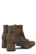 BOTINE DAMA PIELE NATURALA INTOARSA KHAKI 7S7721
