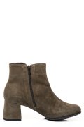 BOTINE DAMA PIELE NATURALA INTOARSA KHAKI 7S7721