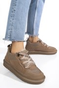 PANTOFI SPORT TAUPE PIELE NATURALA INTOARSA 1S77204