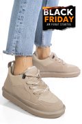 PANTOFI SPORT BEJ PIELE NATURALA INTOARSA 1S77204