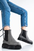 GHETE GRI PIELE NATURALA 2PC01L