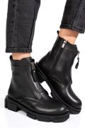 GHETE NEGRE PIELE NATURALA 0PC899